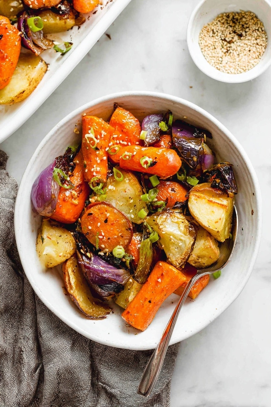 Miso-Glazed Roasted Vegetables