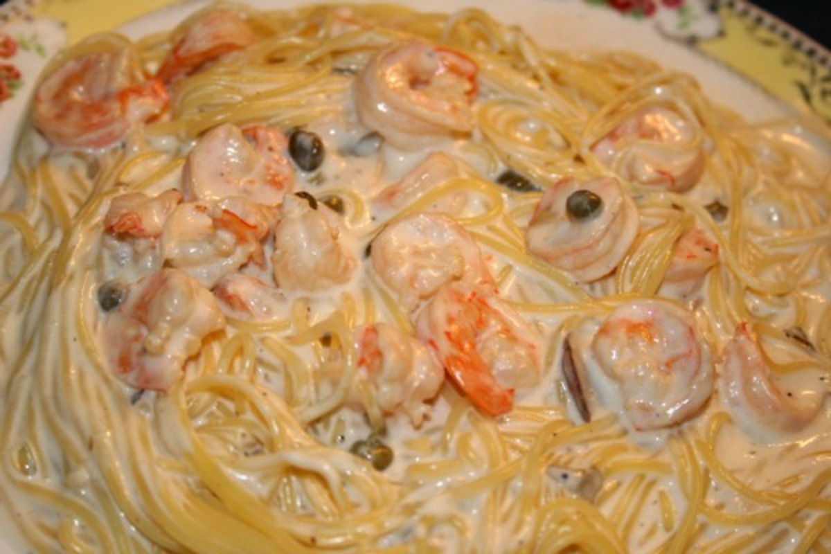 Sautéed Shrimp with Lemon-Caper Mirror Sauce