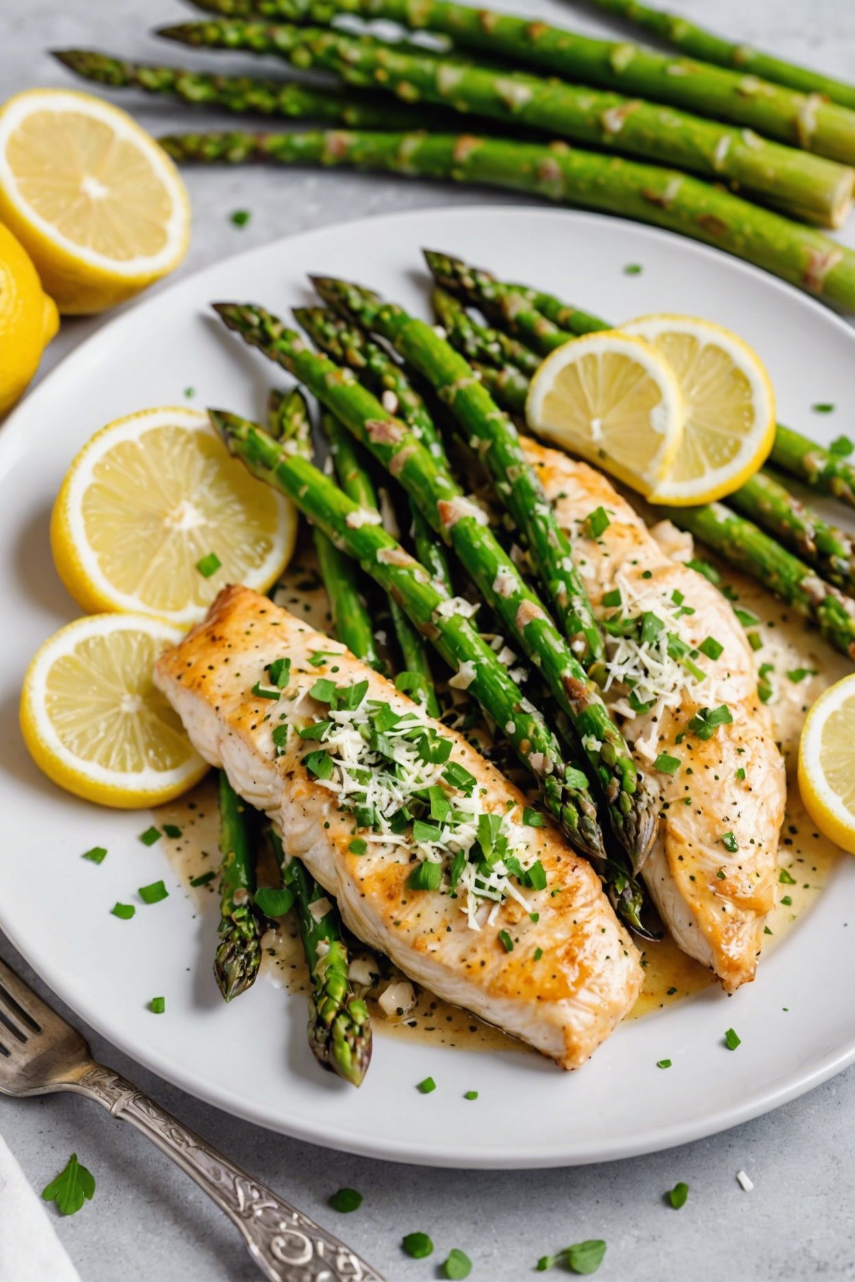 Lemon-Rosemary Chicken with Asparagus