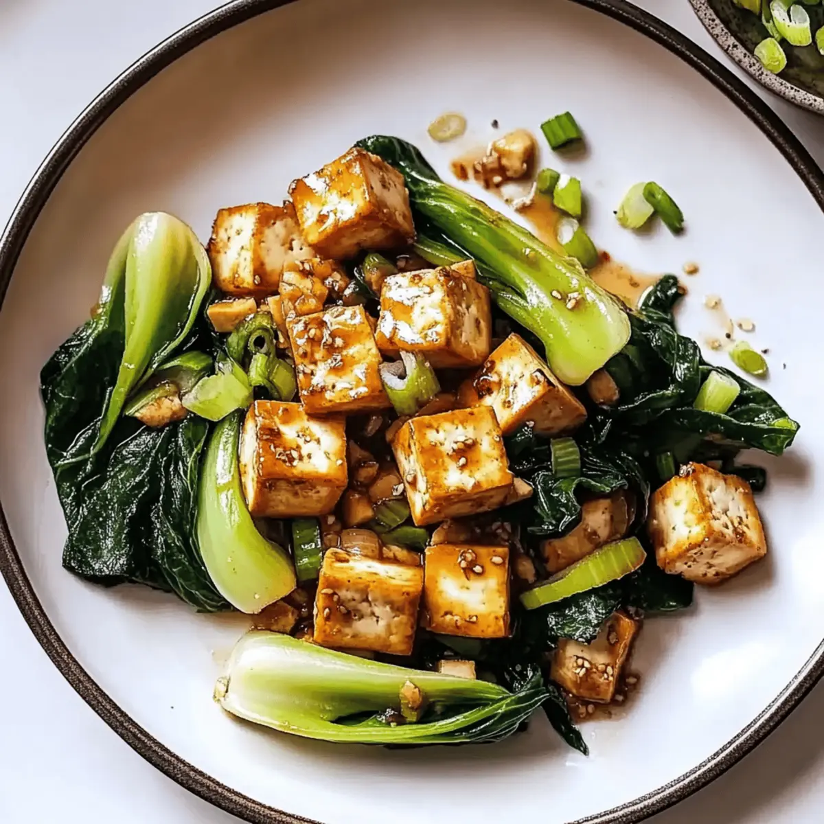 Sichuan-Style Tofu Stir-Fry with Bok Choy