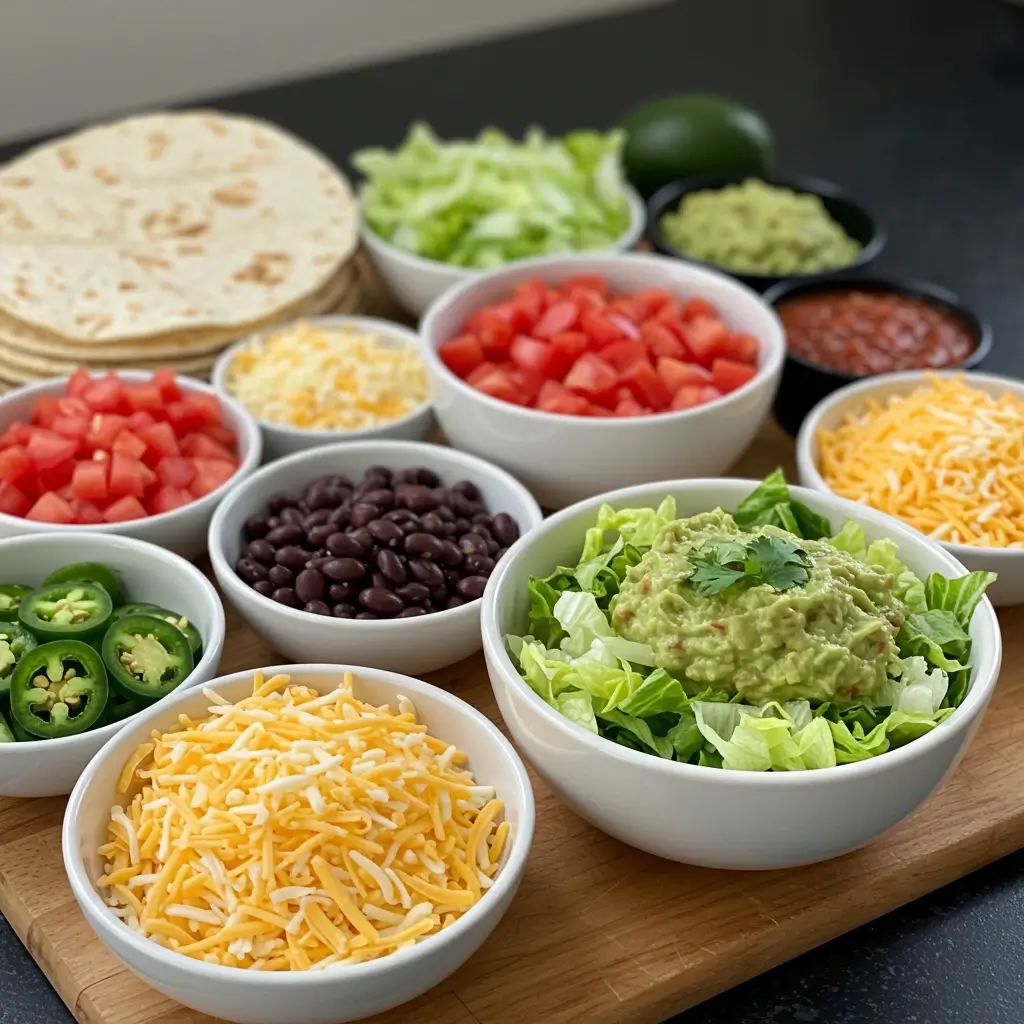 Build-Your-Own Taco Bar with Smoky Corn Salsa