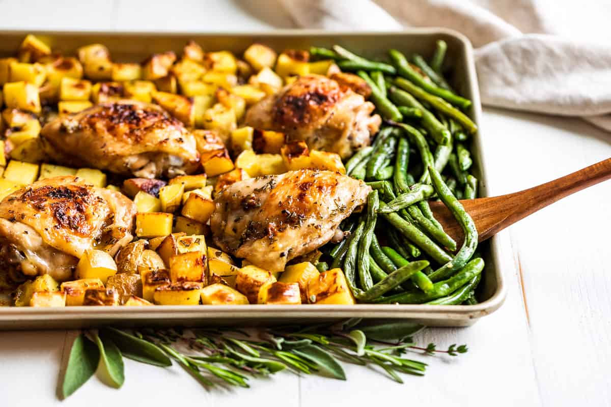 Pan-Seared Chicken Thighs with Garlic and Dill Butter