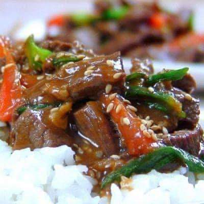 Stir-Fried Beef with Sesame and Ginger
