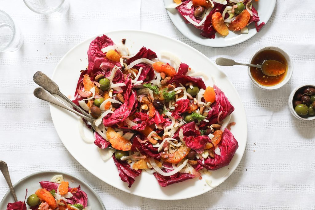 Blood Orange and Radicchio Salad with Bitter Greens Vinaigrette