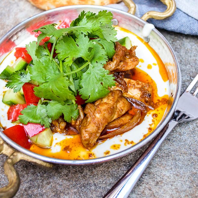 Herb-Marinated Chicken Shawarma with Tahini Sauce