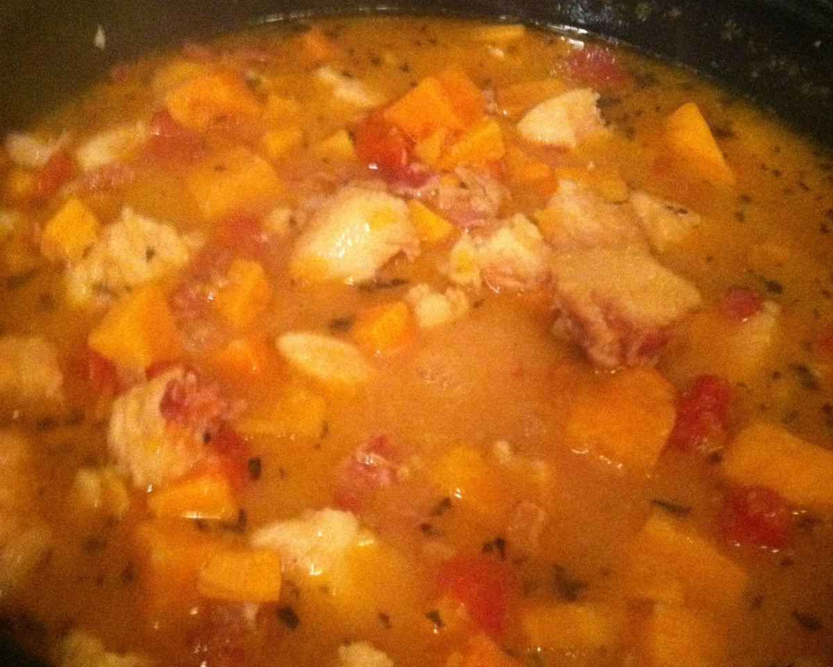 Turmeric-Infused Chicken and Sweet Potato Stew