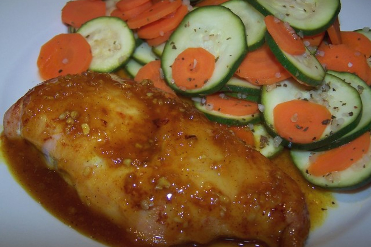 Honey-Dijon Chicken with Roasted Asparagus