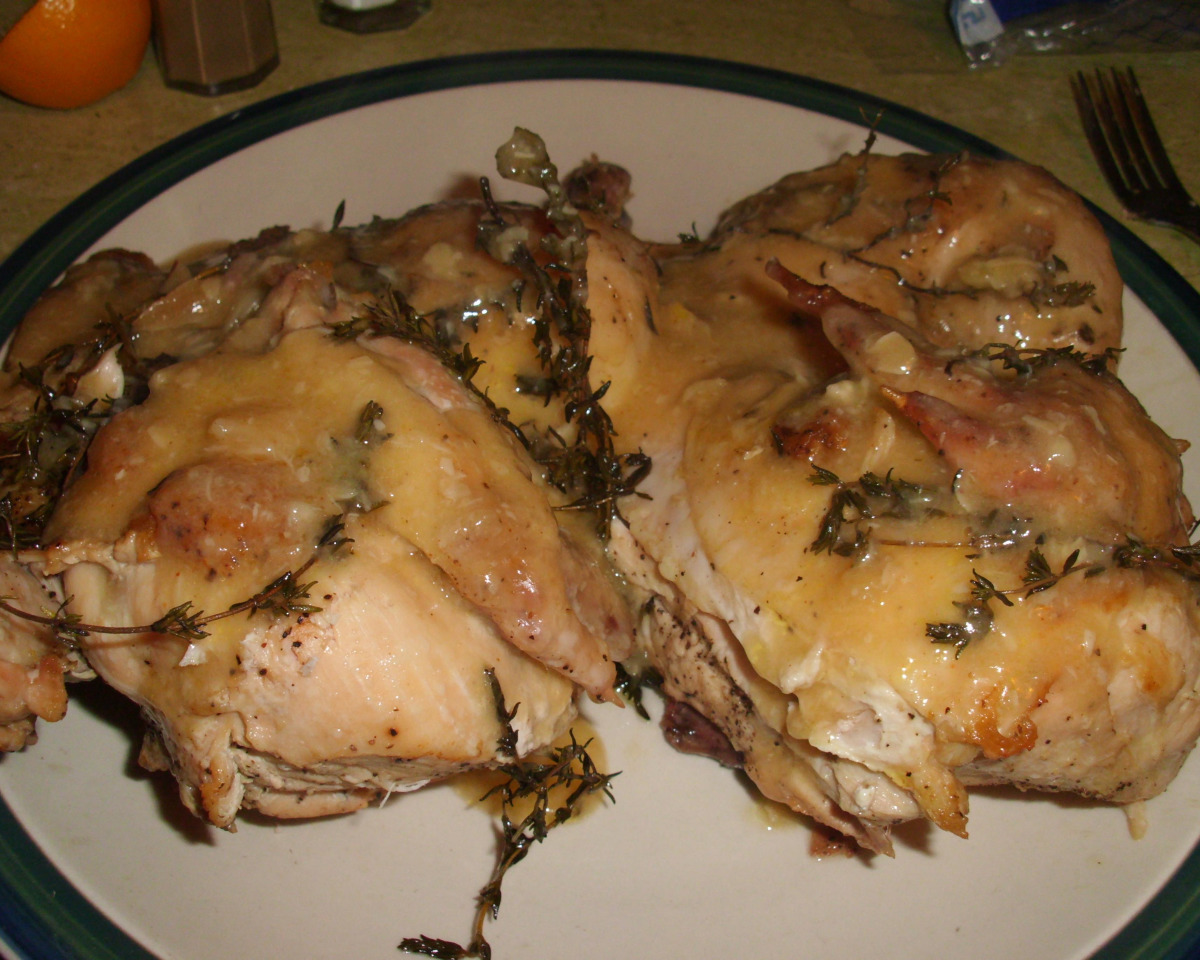 Sear-and-Stack Chicken with Thyme Crust