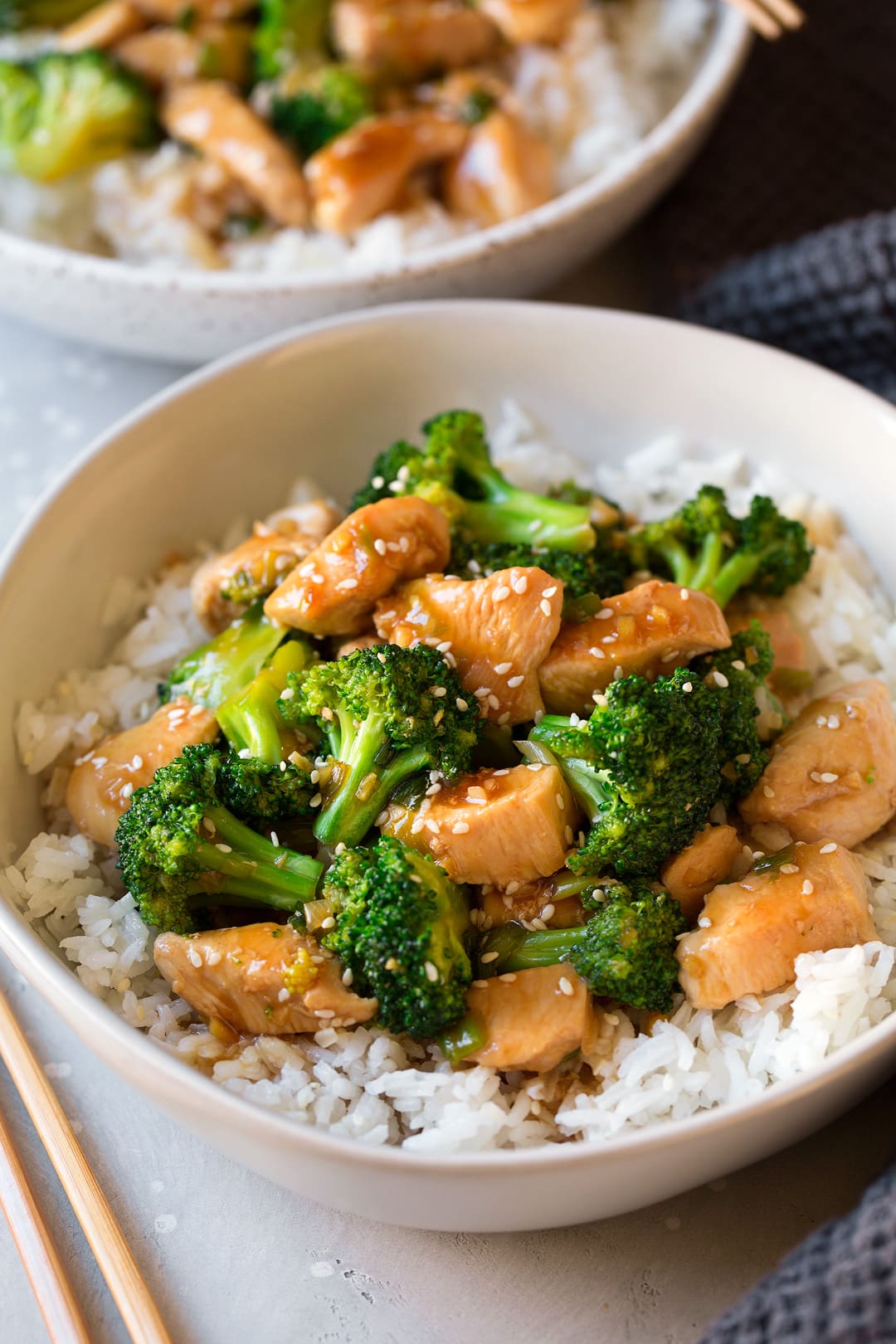 Sesame-Ginger Chicken Stir-Fry with Broccoli and Rice