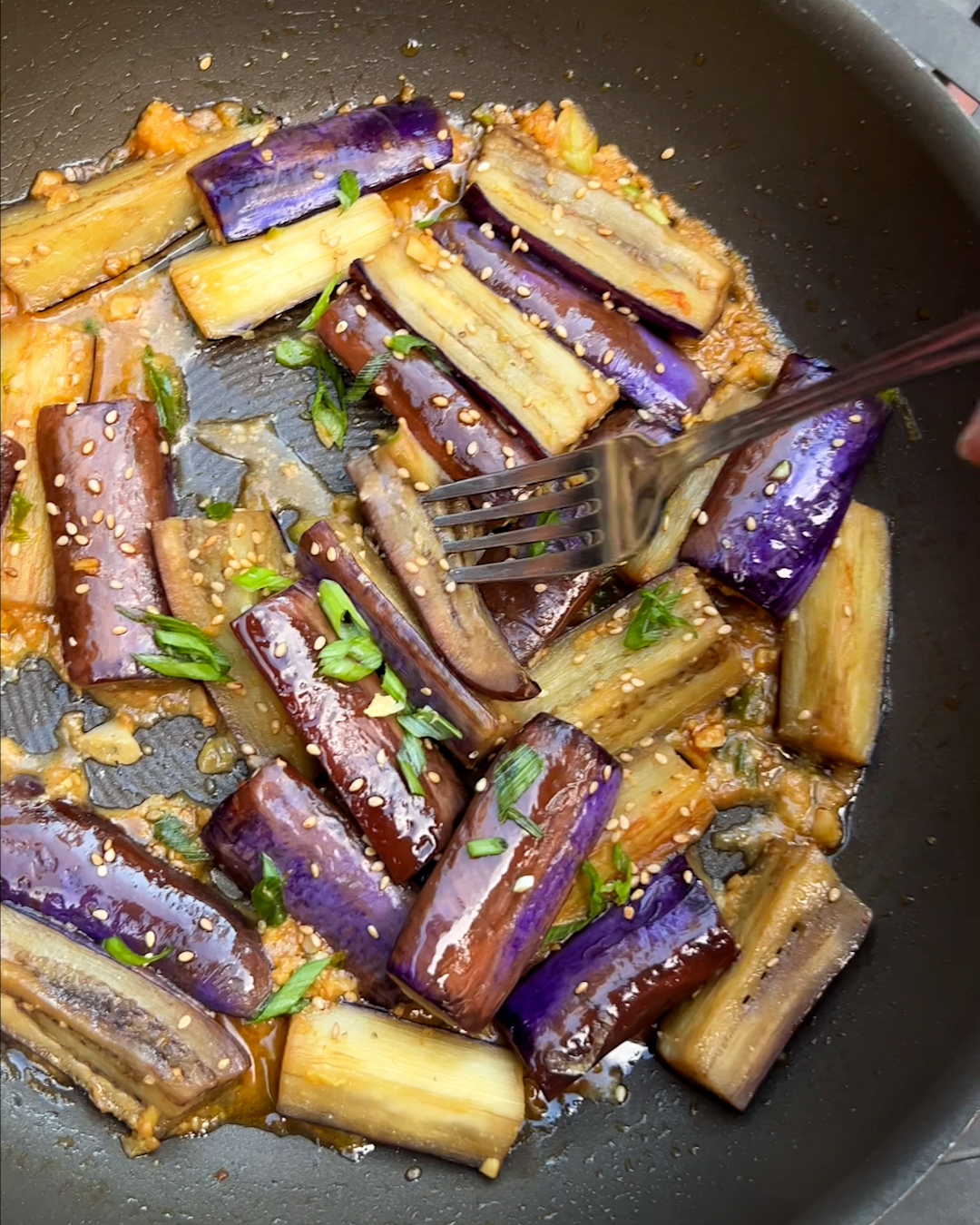 Miso-Braised Eggplant with Sesame