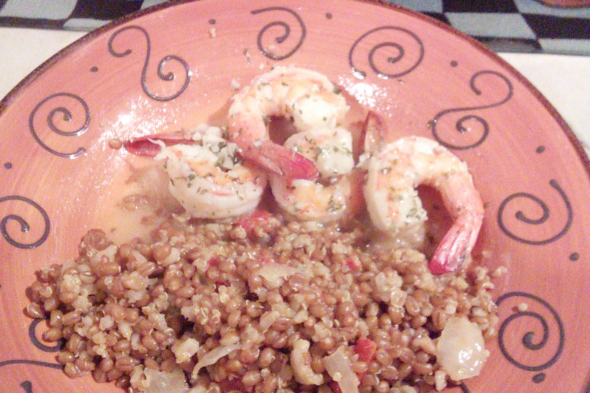 Sautéed Shrimp with Lemon Zest and White Wine