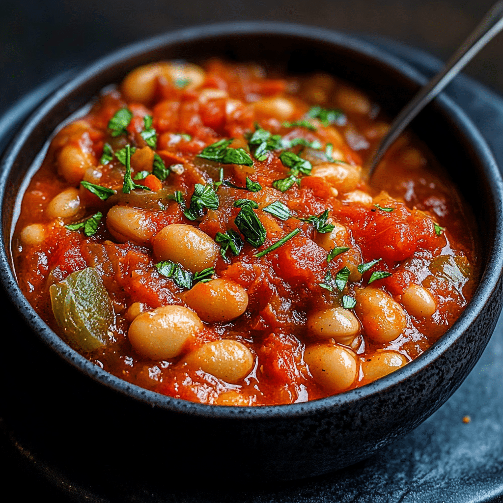Tomato-Bean Stew with Coconut and Cumin