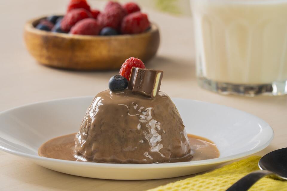 Authentic Chocolate Flan with Cinnamon Swirl