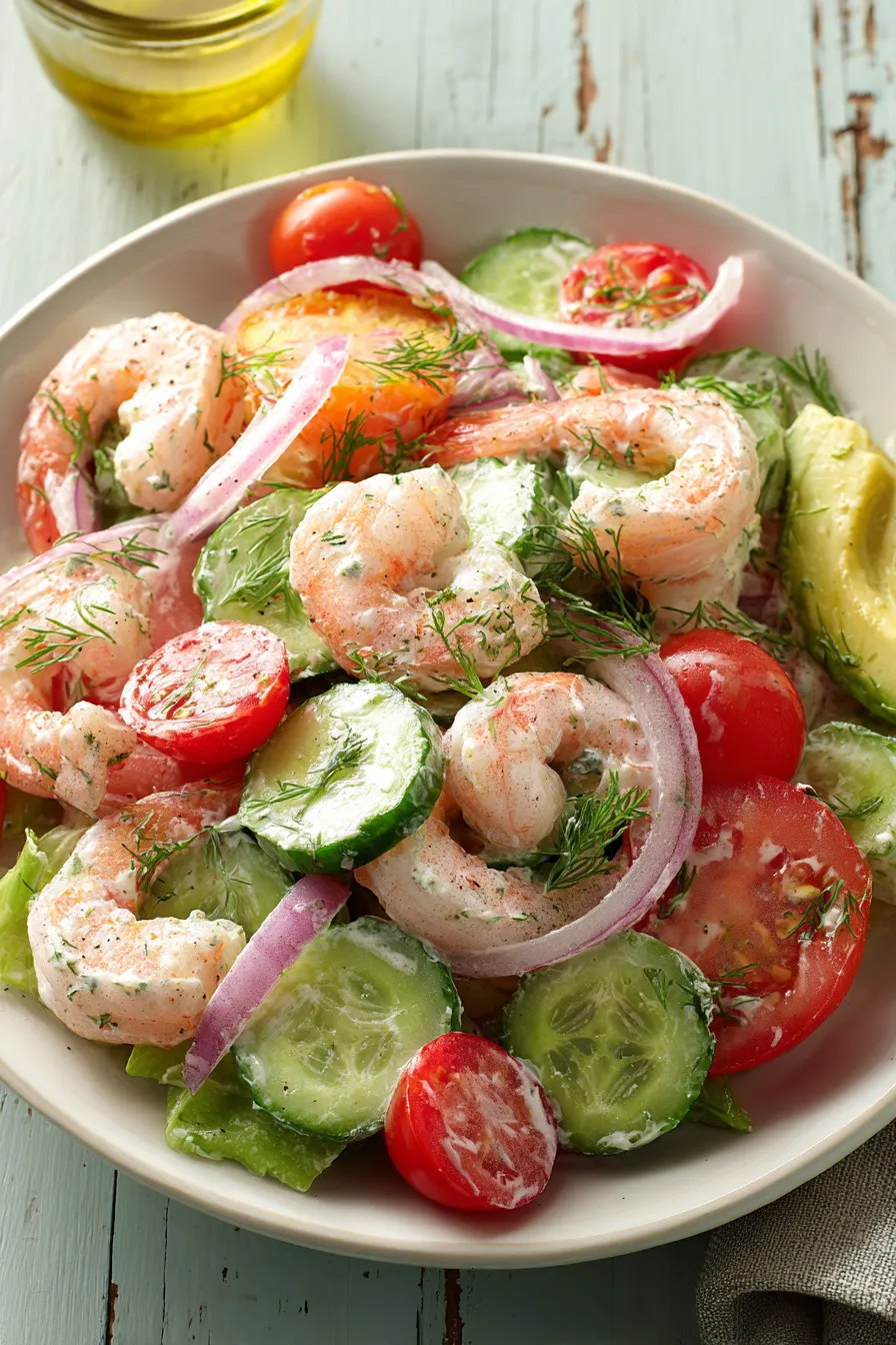 Citrus-Infused Shrimp with Cucumber Salad