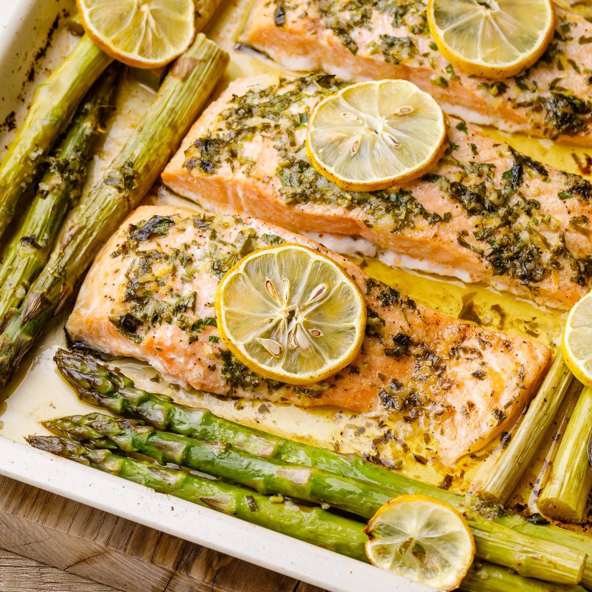 Sheet Pan Miso-Glazed Salmon with Asparagus