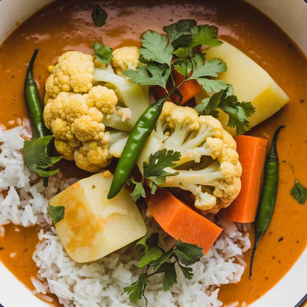 Coconut and Tamarind Roasted Vegetable Curry