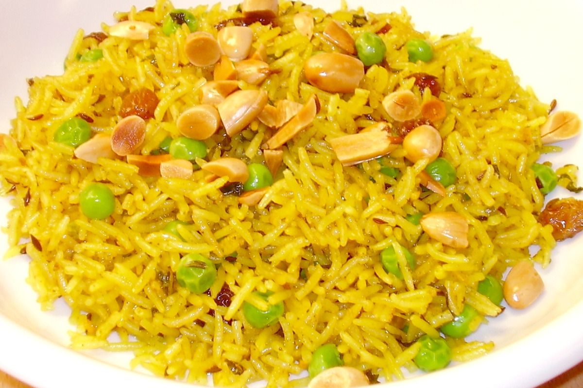 Two-Grain Pilaf with Lemon-Zested Peas and Asparagus