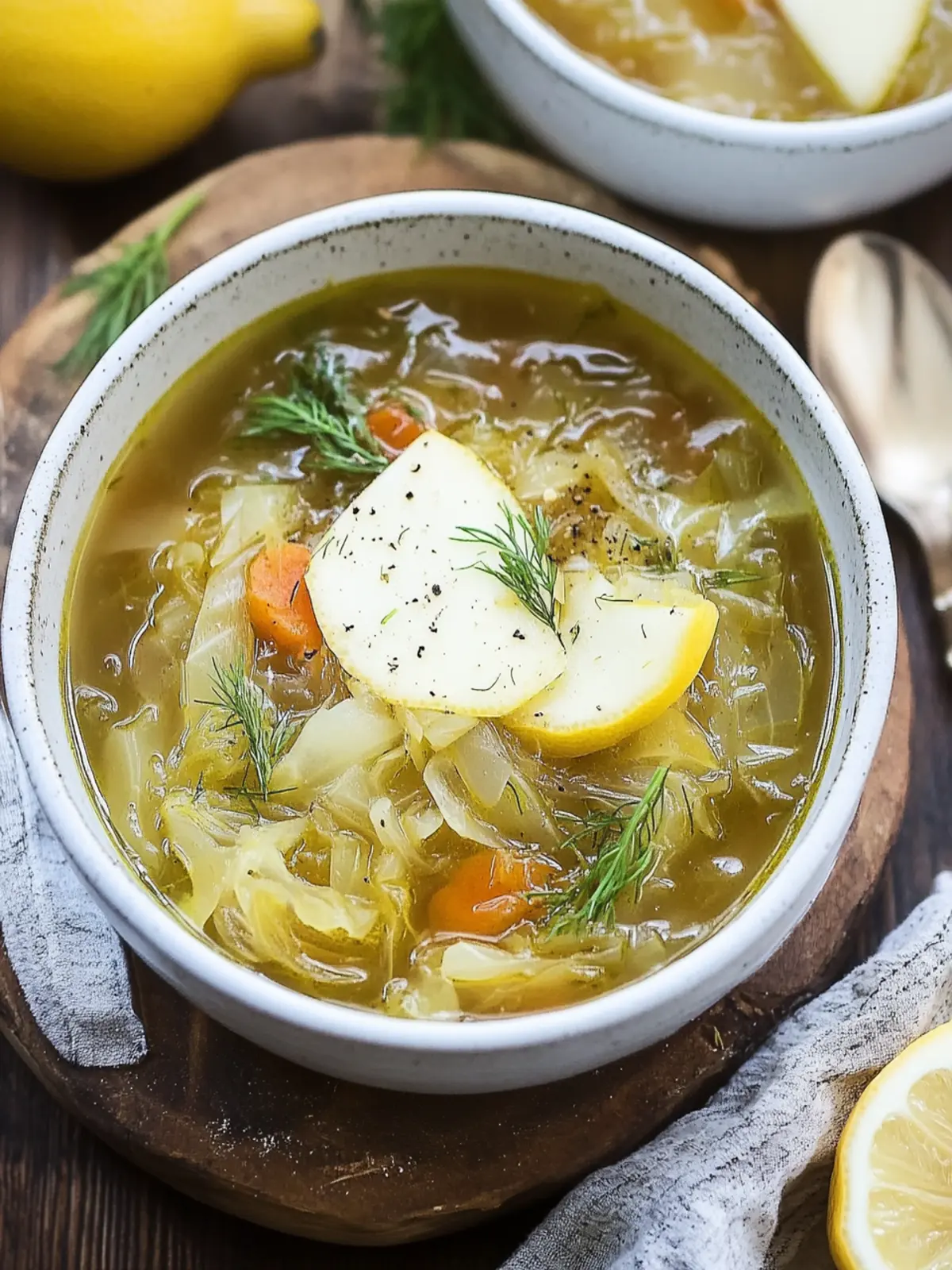 Dill and Lemon Vegetable Soup