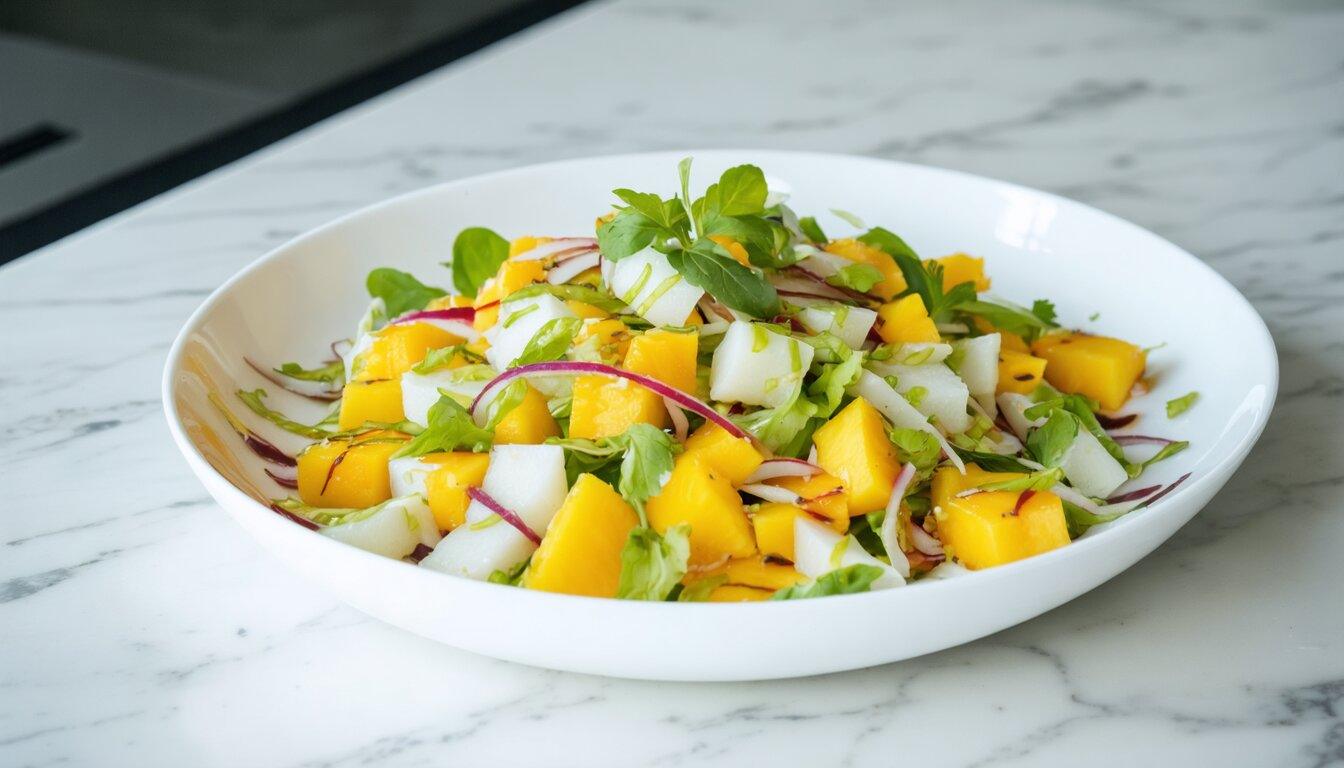 Jicama and Mango Salad with Chili-Lime Dressing