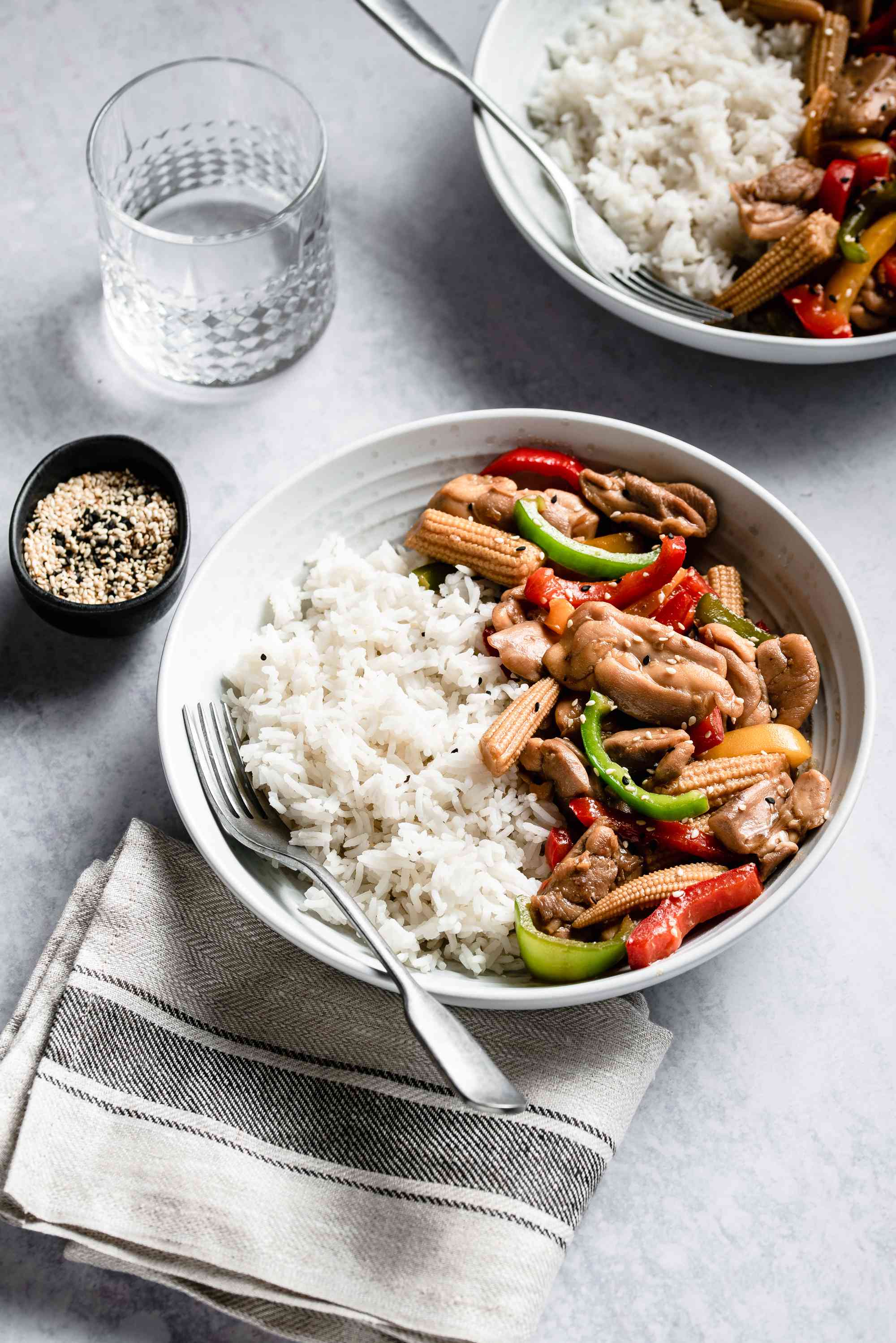 Stir-Fried Chicken with Bell Peppers and Coconut Aminos