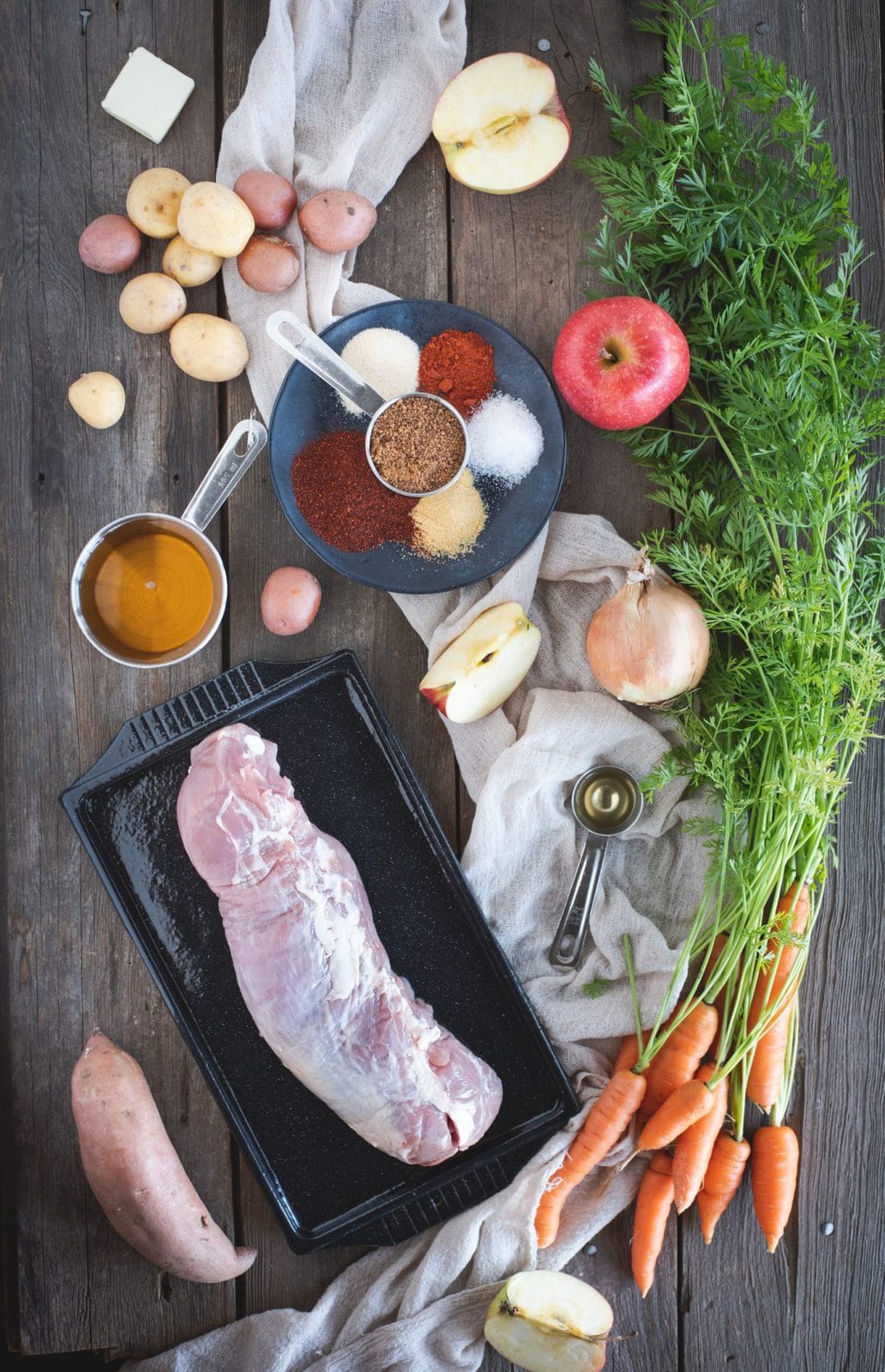 Herb-Infused Pork Tenderloin with Root Vegetables