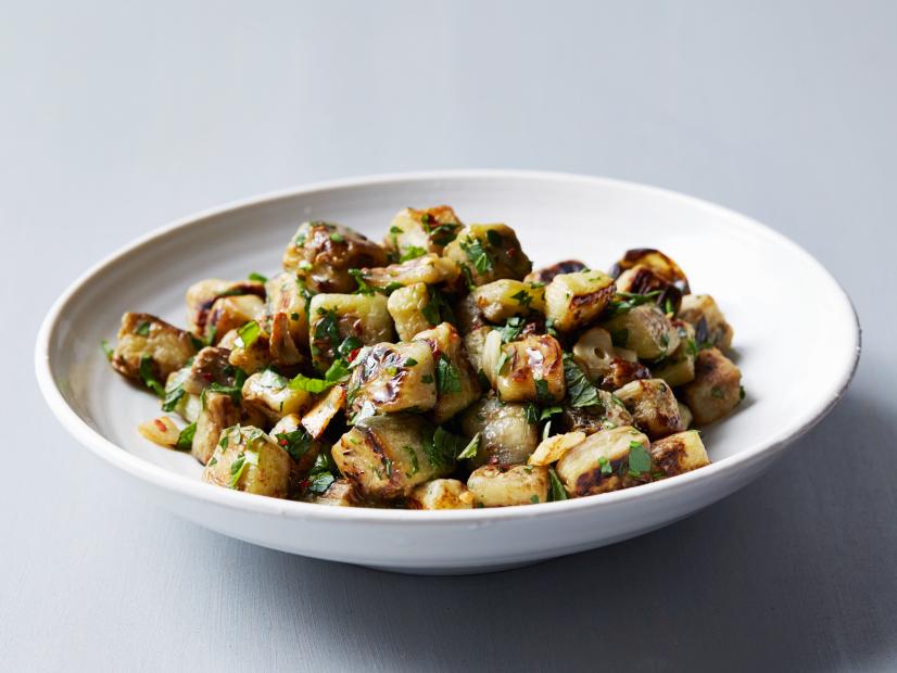Sautéed Garlic and Herb Eggplant with Lemon Zest
