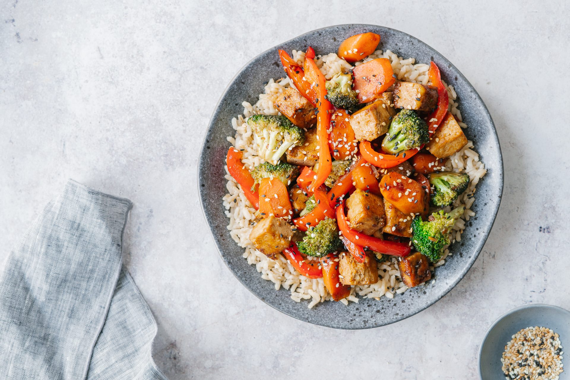 15-Minute Tofu Stir-Fry with Sesame