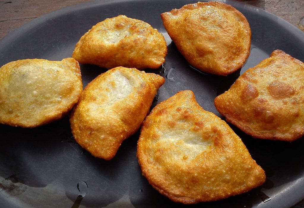 Pan-Fried Pierogi with Meat and Onion Filling