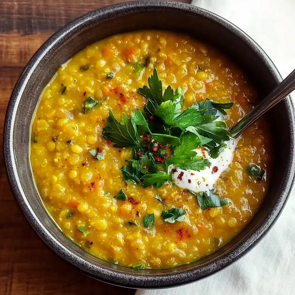 Saffron-Scented Lentil Soup with Lemon Zest