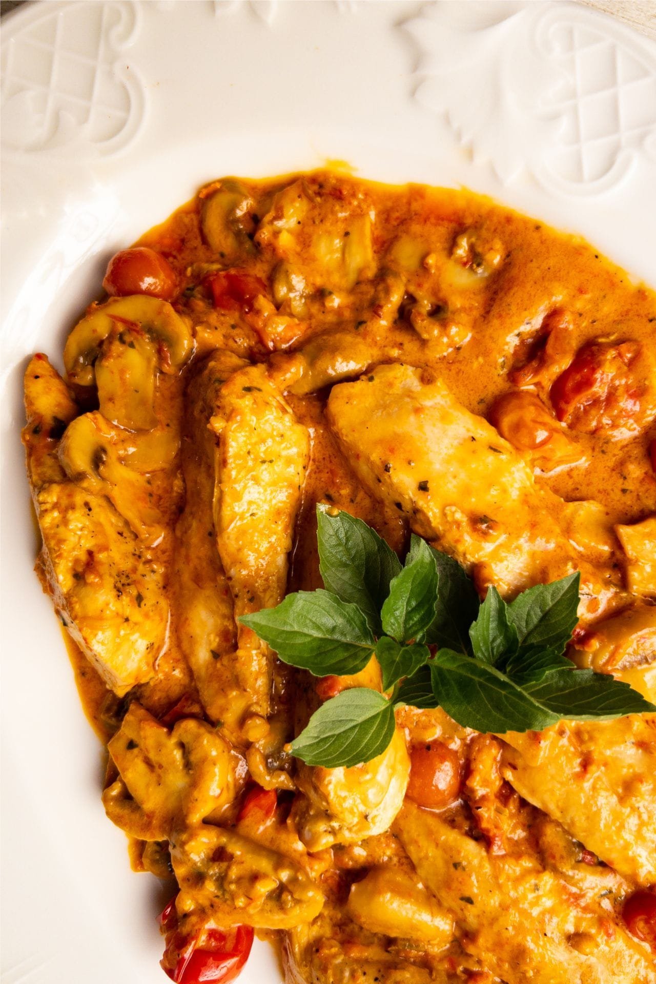 Sun-Dried Tomato Chicken with Fresh Basil