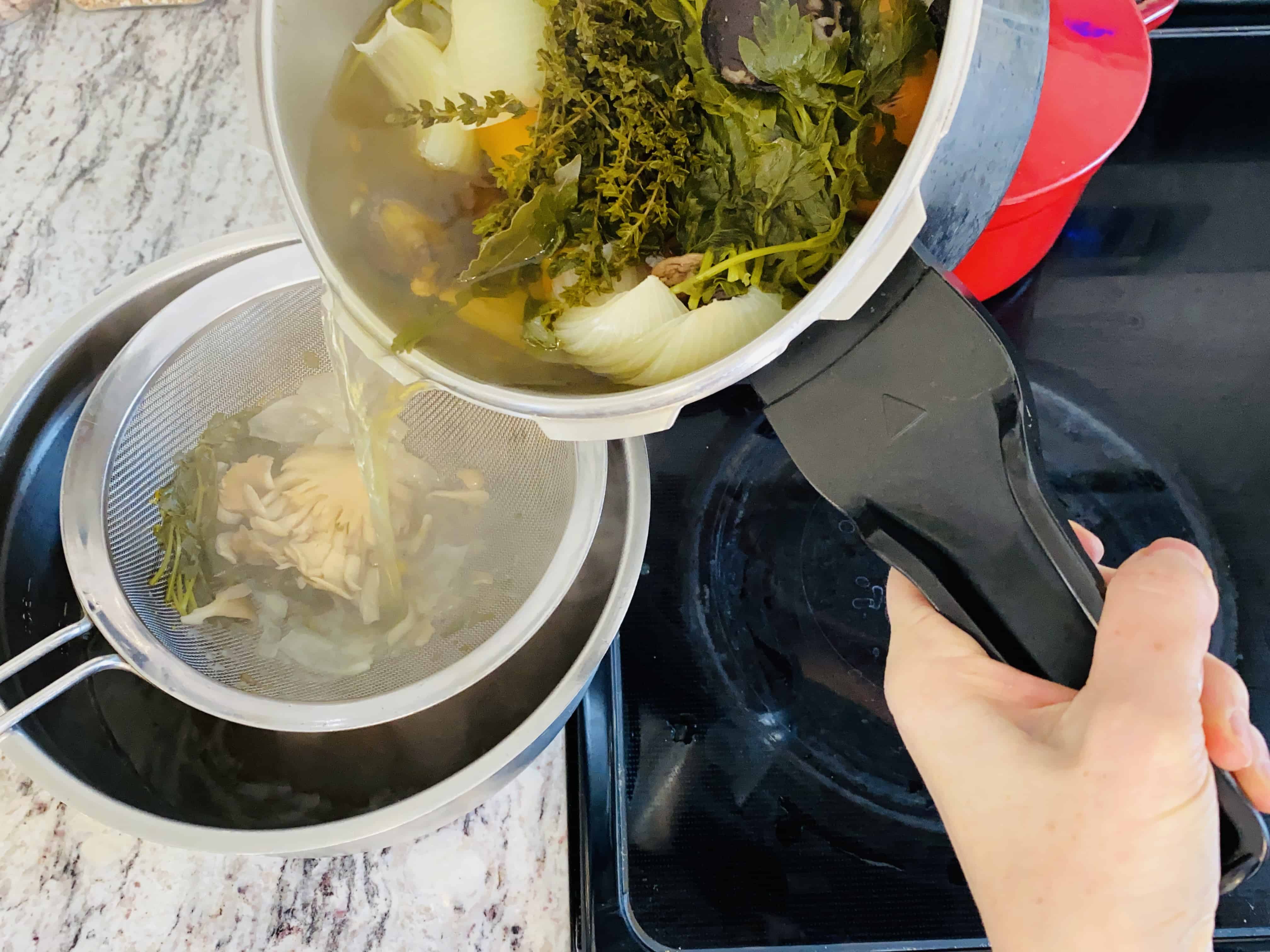 Slow-Braised Chicken and Root Vegetable Broth