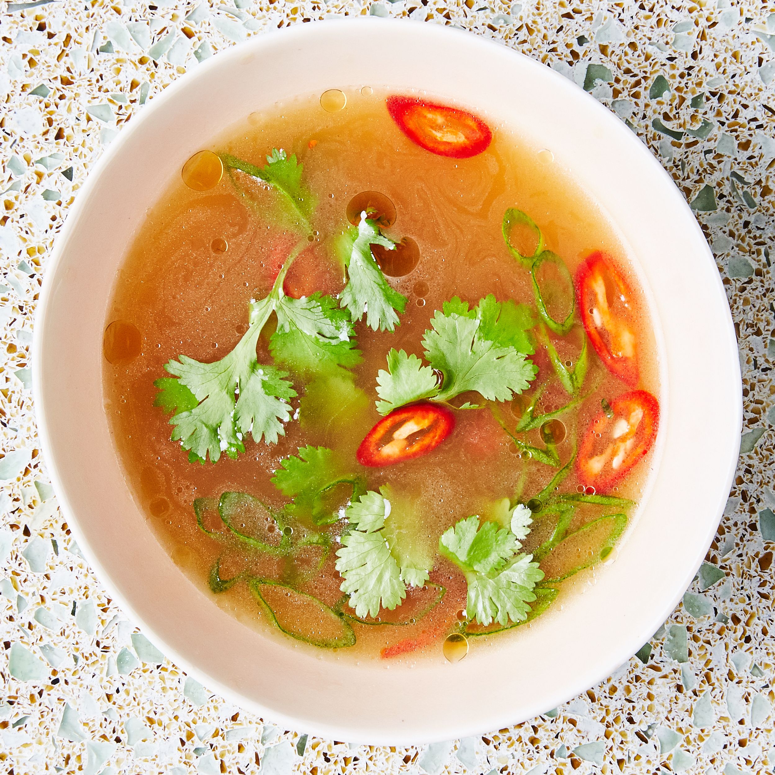 Twilight Soup with Warm Umami Broth