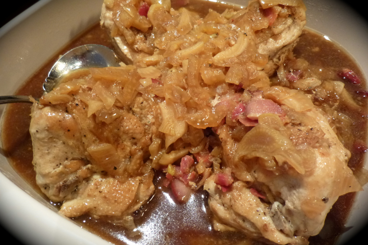 Beer-Braised Chicken with Flanders Root Vegetables