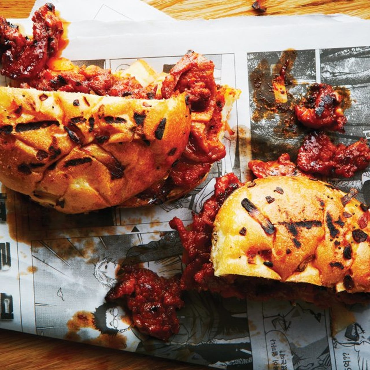 Authentic Korean-Style Spicy Pork Buns