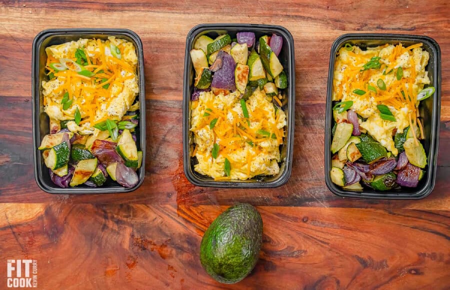 Roasted Vegetable and Egg Scramble