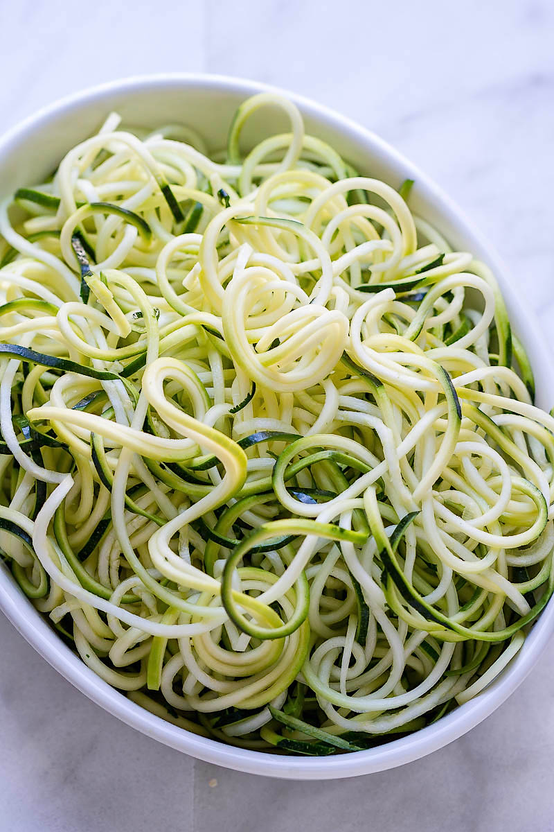 Lemon-Basil Zucchini Noodles