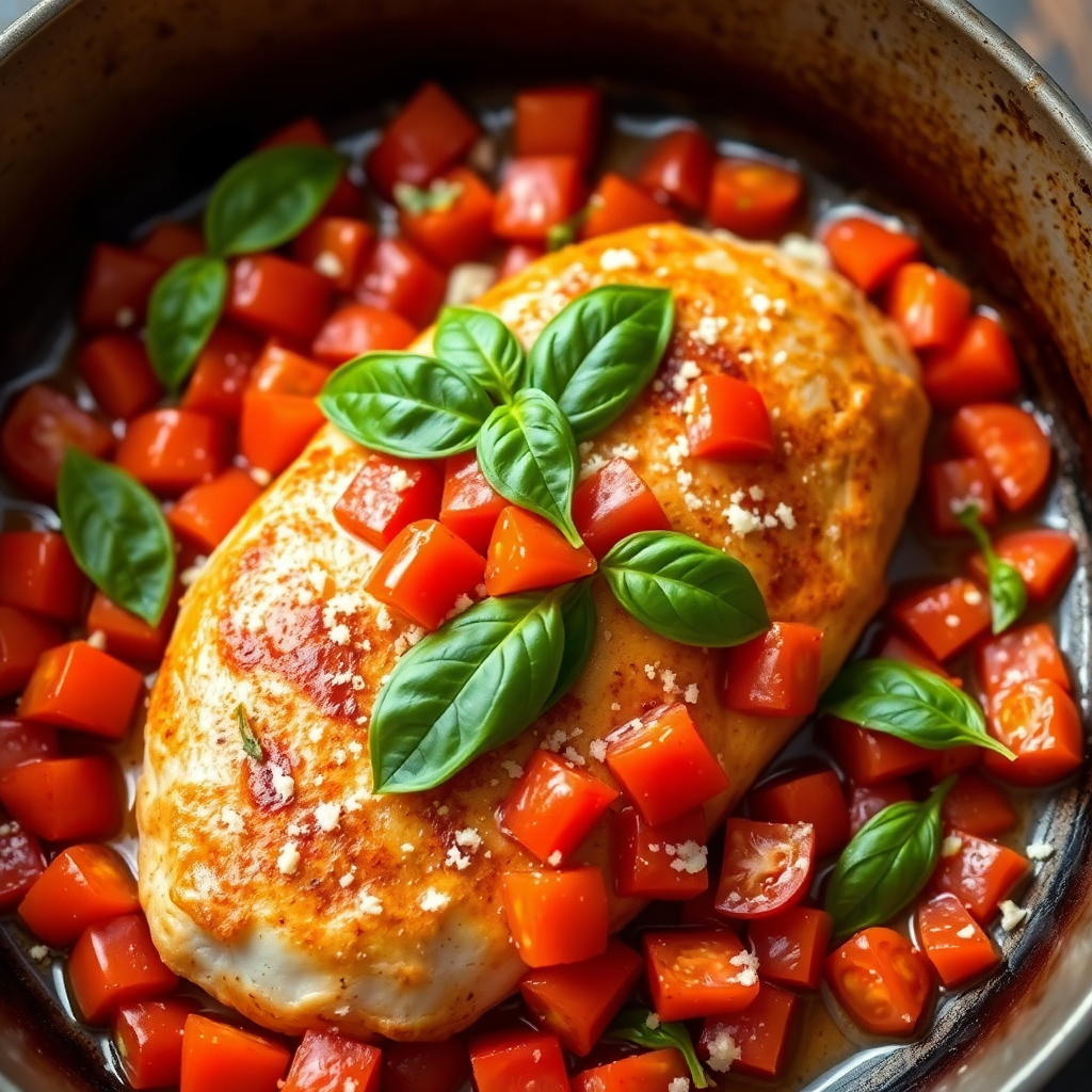 Sun-Dried Tomato and Basil Chicken Skillet