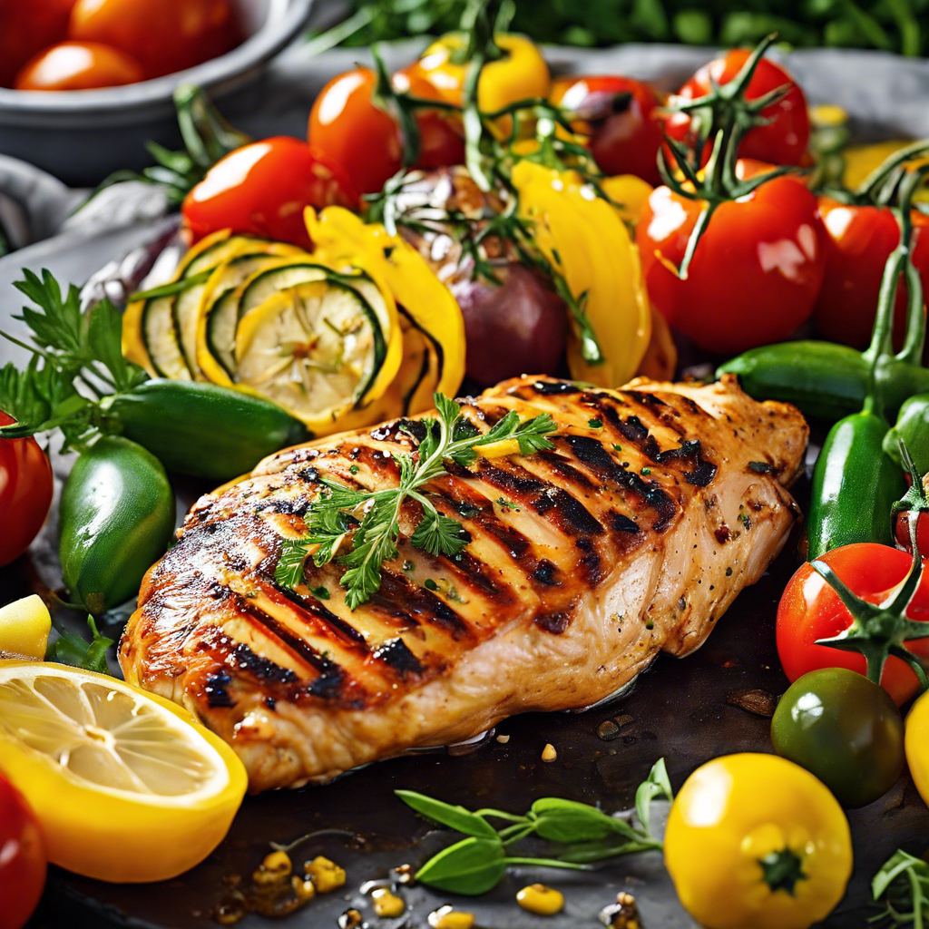 Sun-Kissed Grilled Chicken with Lemon-Herb Glaze