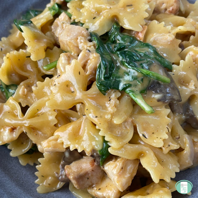 One-Pot Mushroom and Chicken Pasta