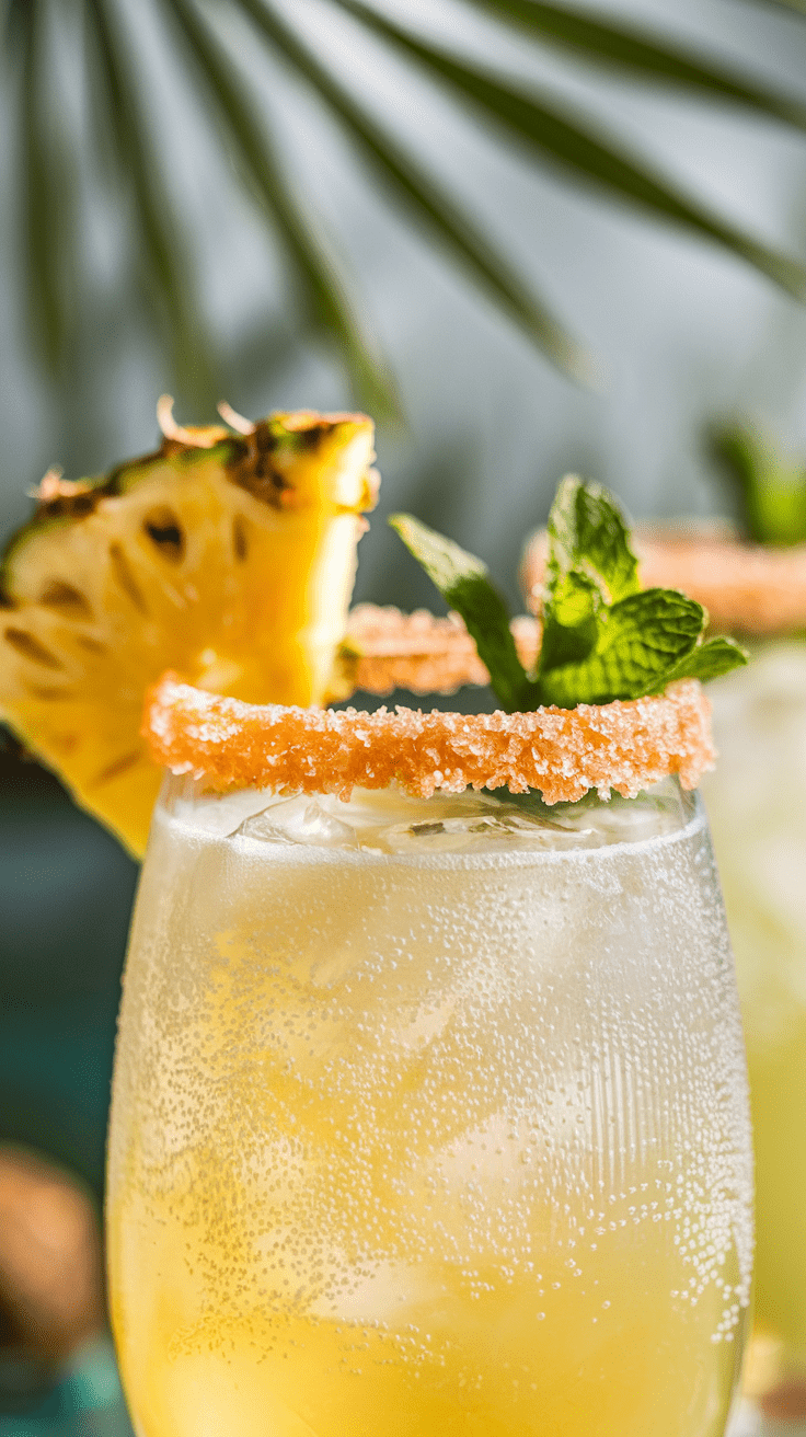 Pineapple-Coconut Sparkler