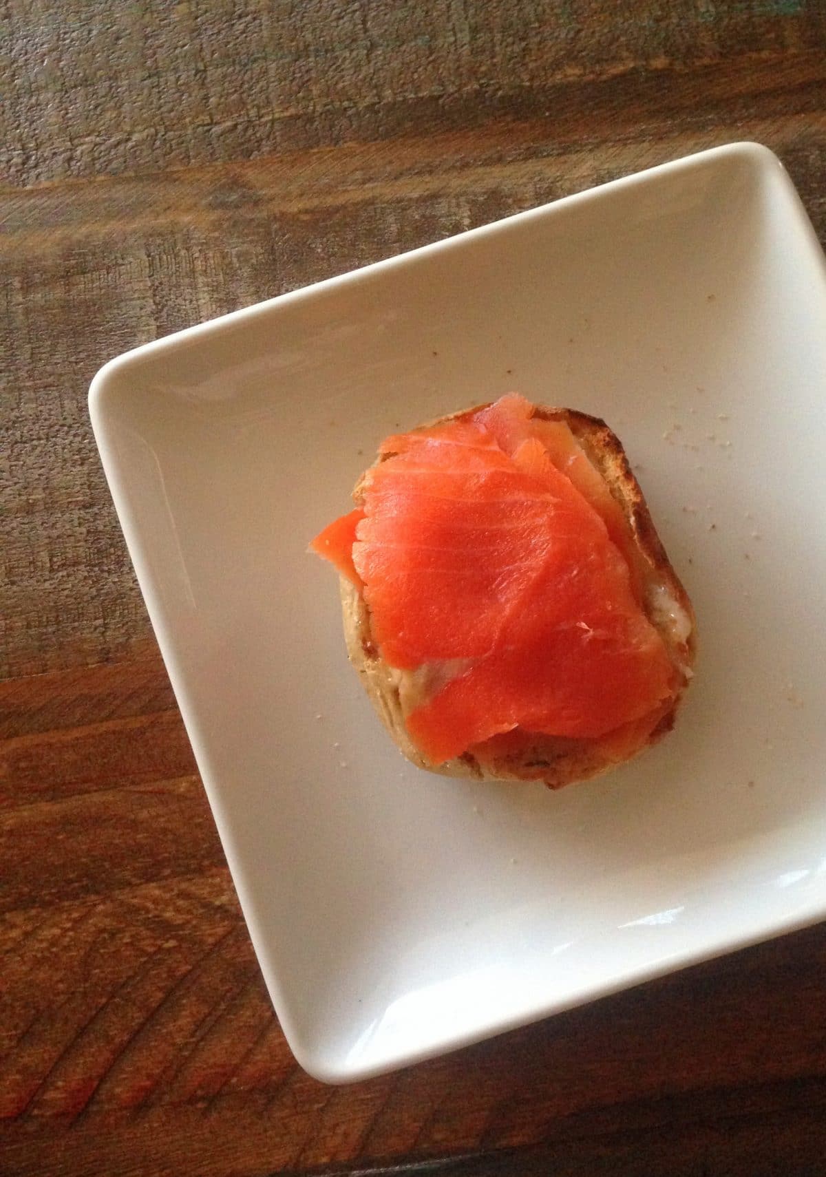 Smoked Salmon and Cheddar Chaffle