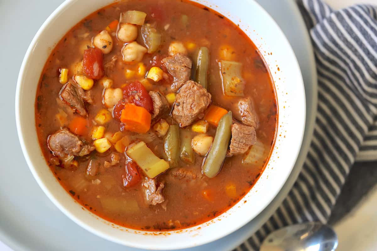 Slow-Simmered Beef and Vegetable Soup