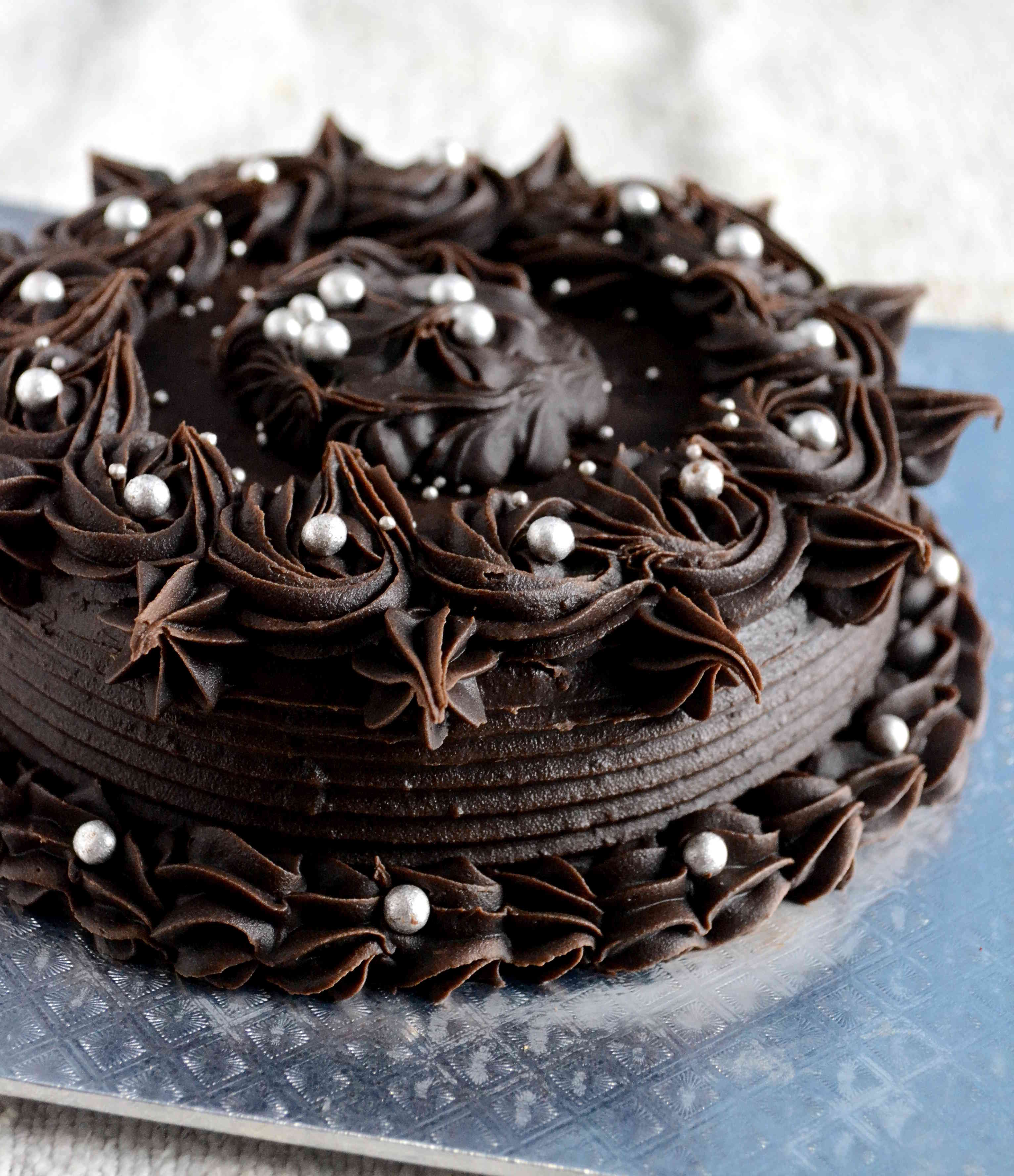 Bittersweet Chocolate Cake with Ganache
