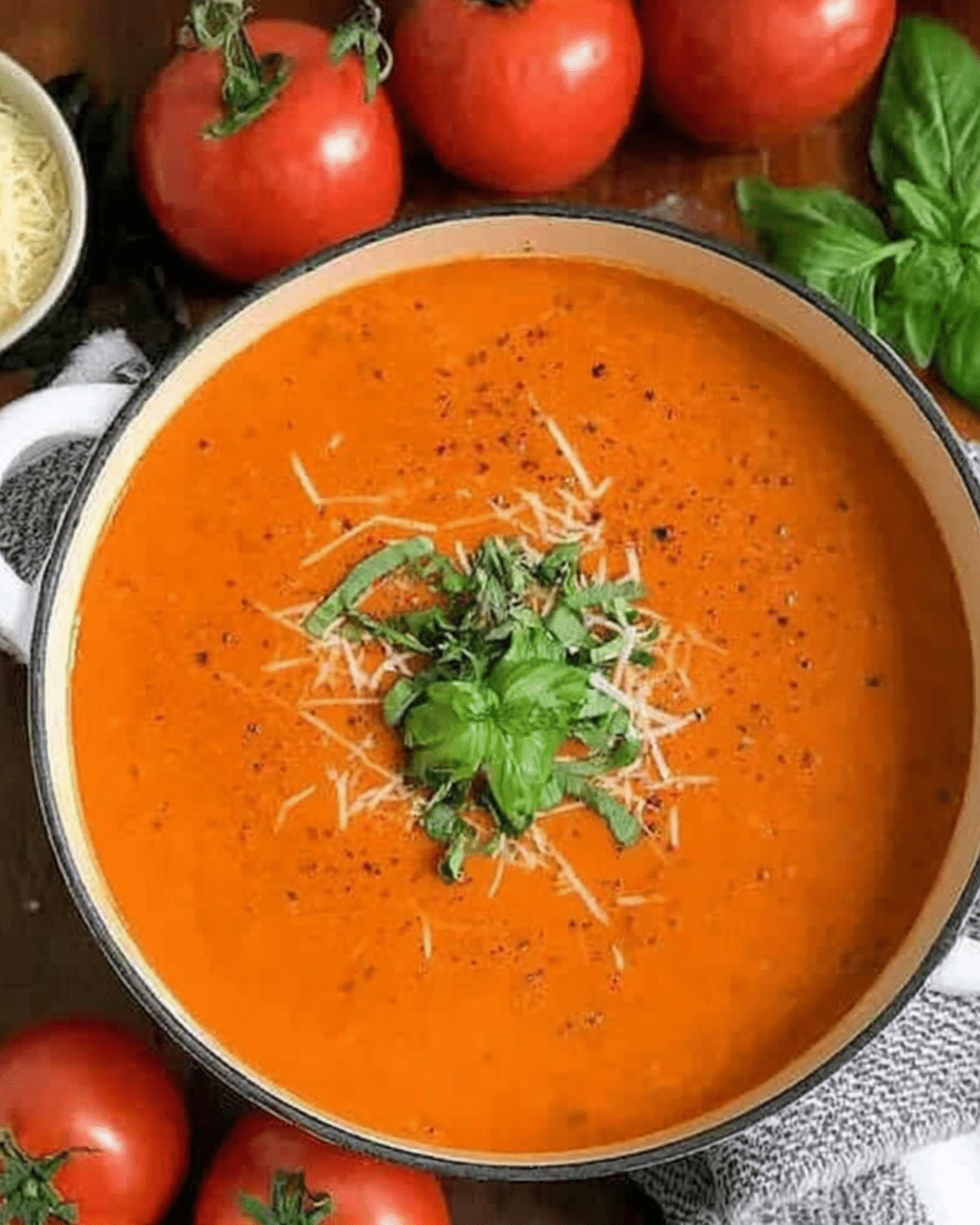 Nigerian Newspaper Soup with Fresh Tomatoes