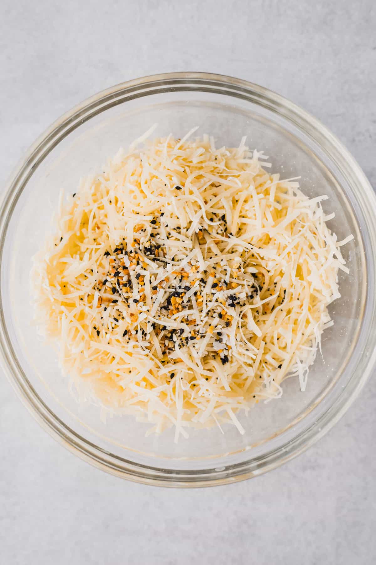 Parmesan Cheese Crisps with Everything Seasoning
