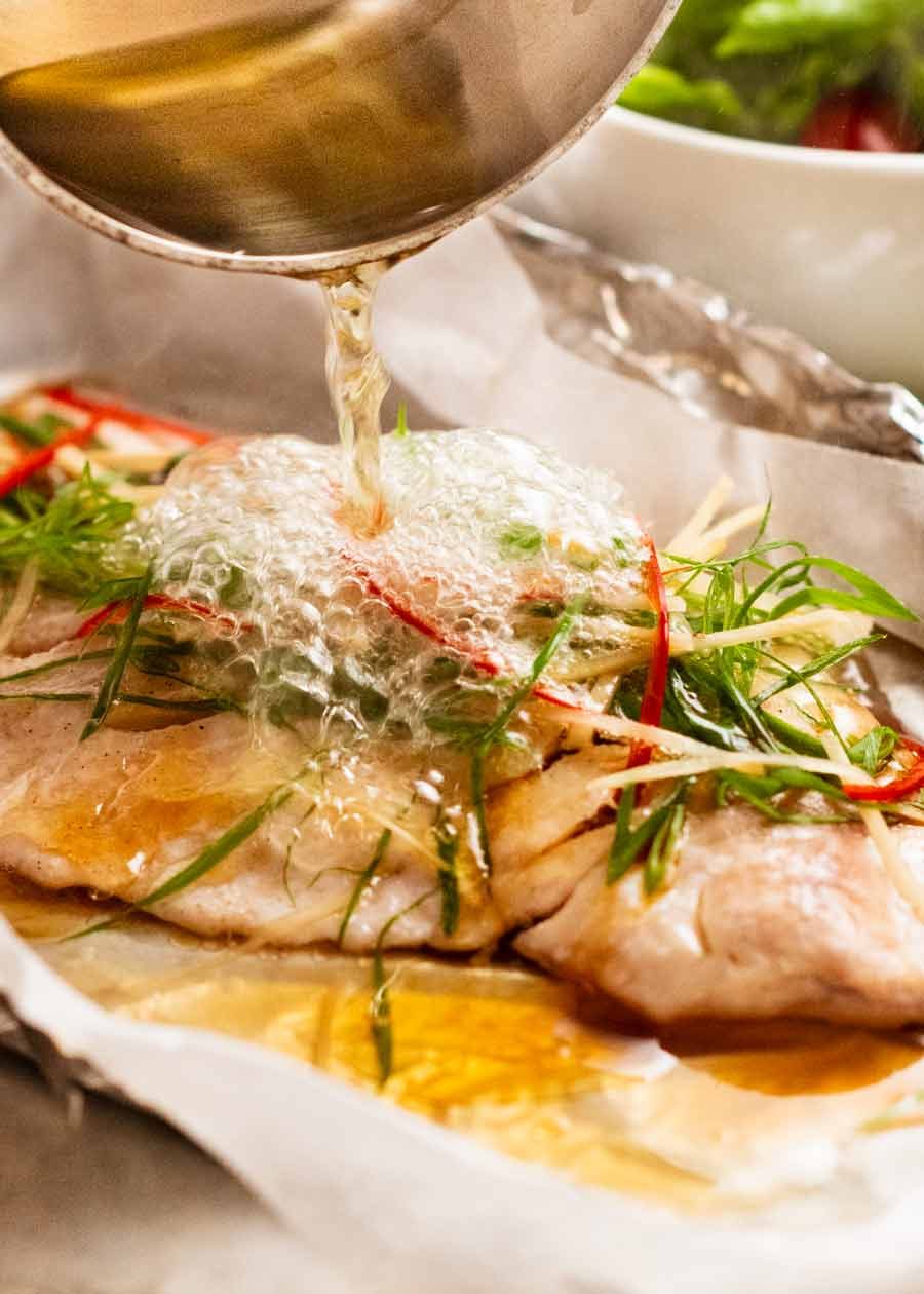 Hunan-Style Steamed Fish with Chili and Ginger