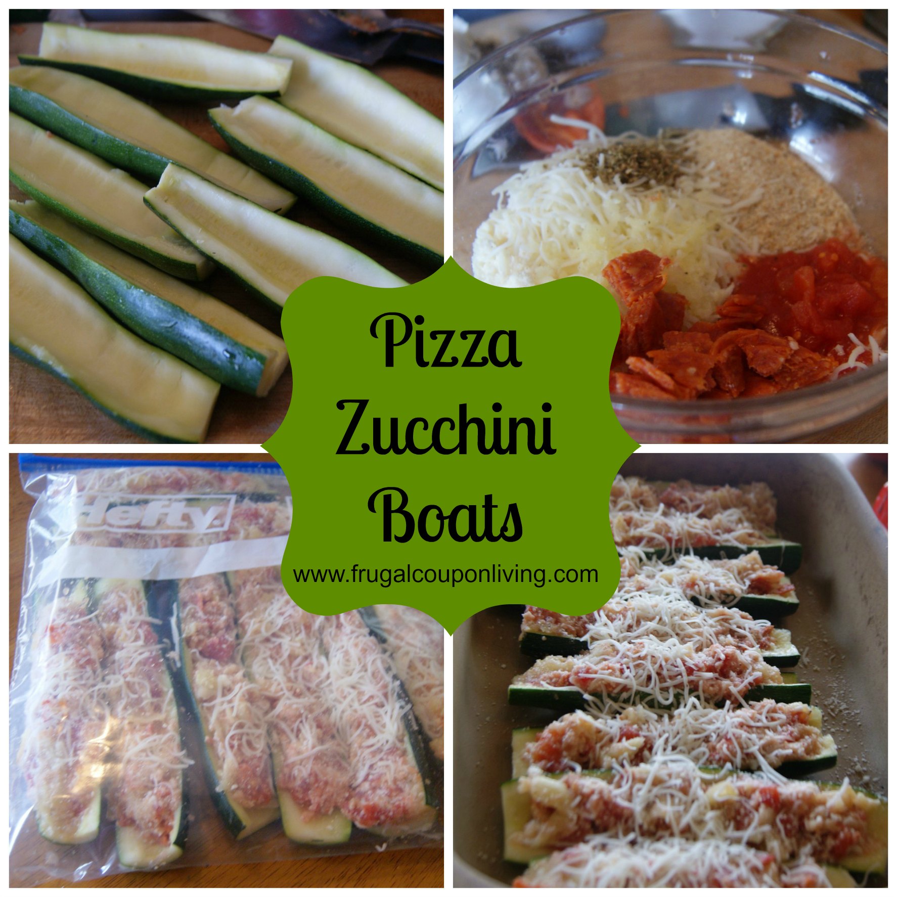 Zucchini Pizza Boats with Herb-Crusted Tomato Sauce