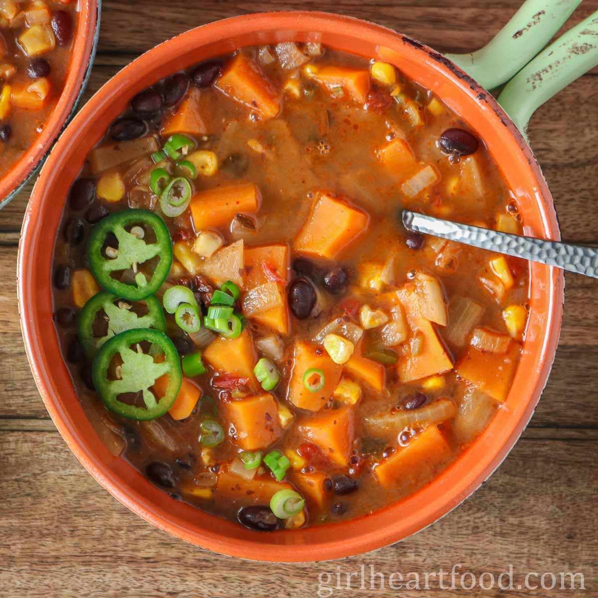 Cumin-Spiced Black Bean and Sweet Potato Soup