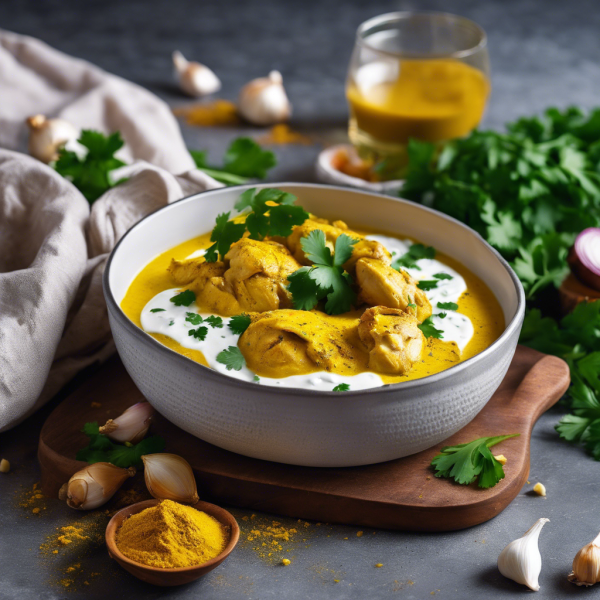 Yogurt-Based Besan Curry with Fresh Coriander