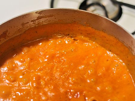 Slow-Cooked Potatoes in Spiced Tomato Gravy